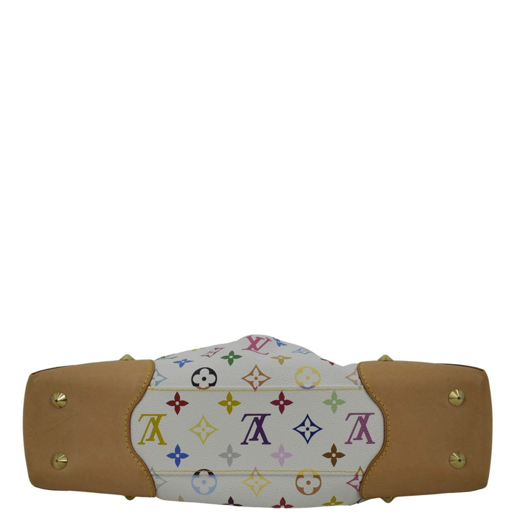 LOUIS VUITTON Judy GM Monogram Canvas Shoulder Bag White
