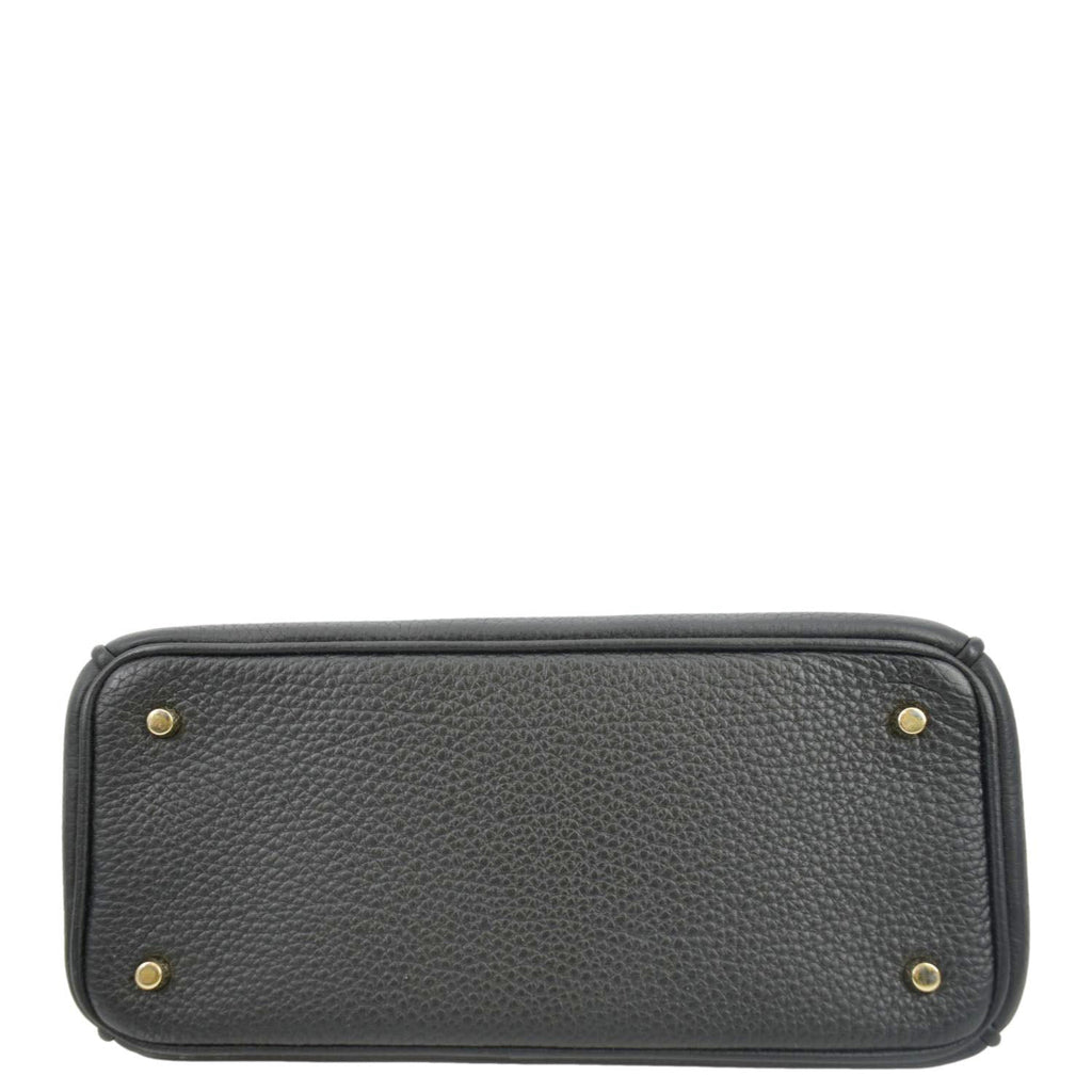 CHRISTIAN DIOR Diorissimo Leather Tote Bag Black
