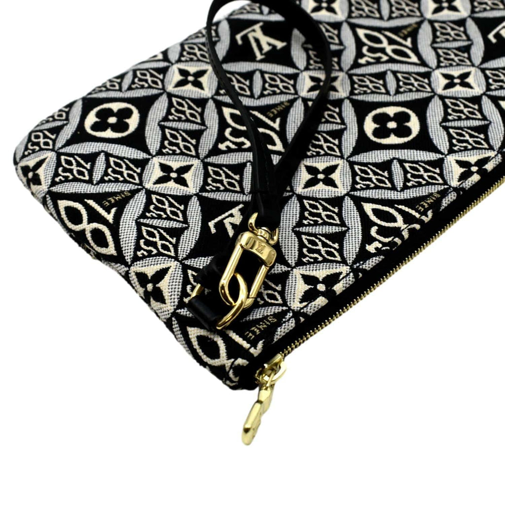 LOUIS VUITTON Since 1854 Neverfull MM Jacquard Shoulder Bag Grey