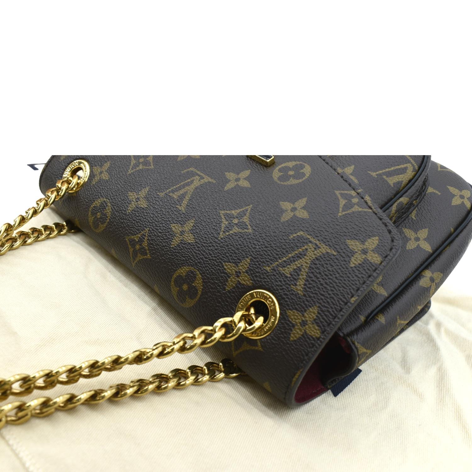 LOUIS VUITTON Passy NM Monogram Canvas Shoulder Bag Brown