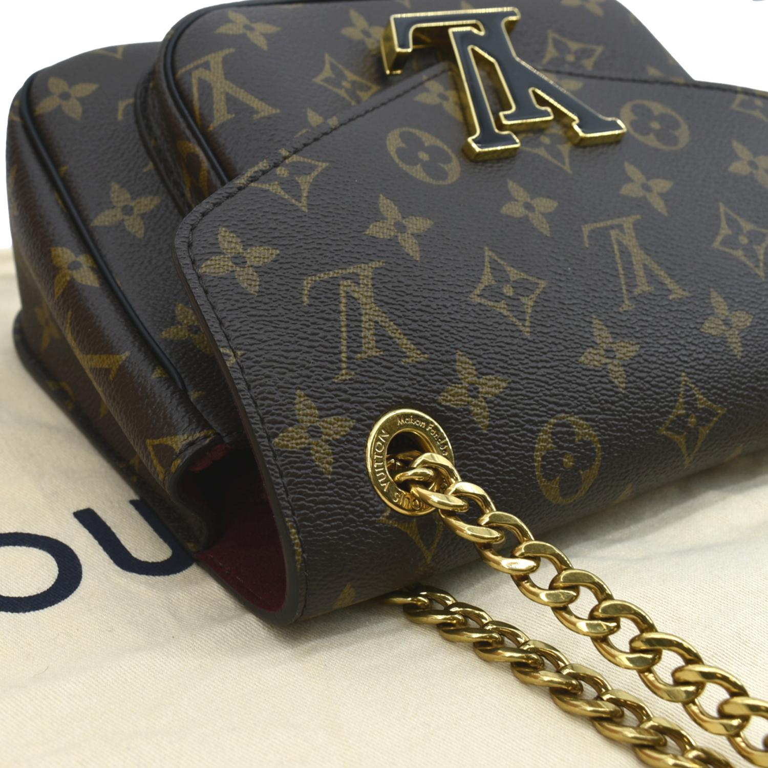 LOUIS VUITTON Passy NM Monogram Canvas Shoulder Bag Brown