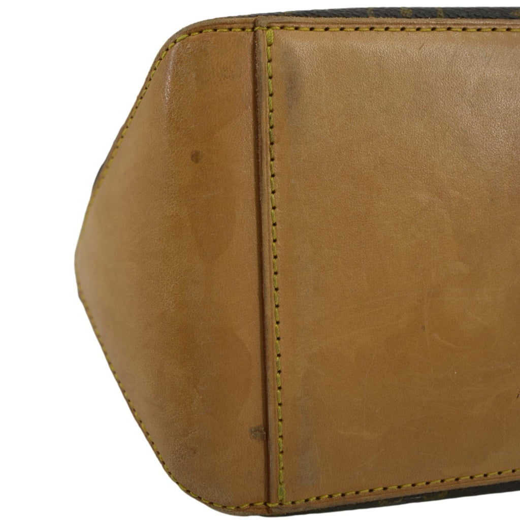 LOUIS VUITTON Cabas Piano Monogram Canvas Shoulder Bag Brown
