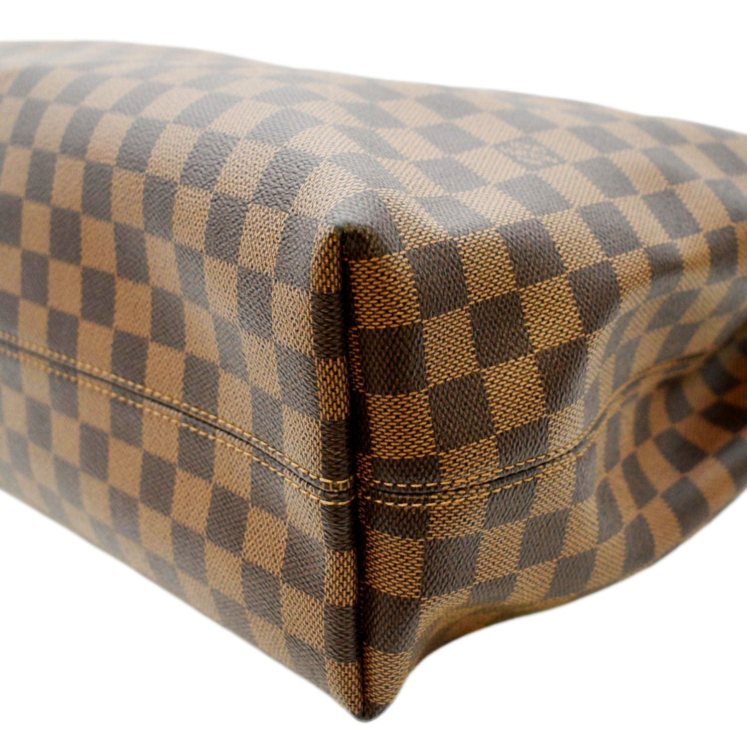 LOUIS VUITTON Graceful MM Damier Ebene Shoulder Bag Brown