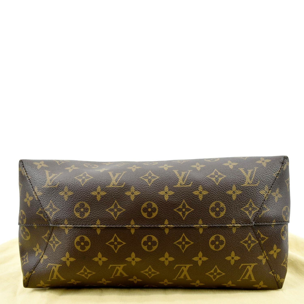 LOUIS VUITTON Flower Hobo Monogram Canvas Shoulder Hobo Bag Brown