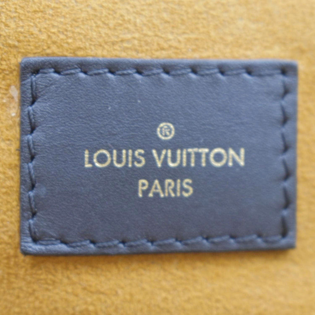 LOUIS VUITTON Onthego GM Monogram Empreinte Leather Tote Bag Black