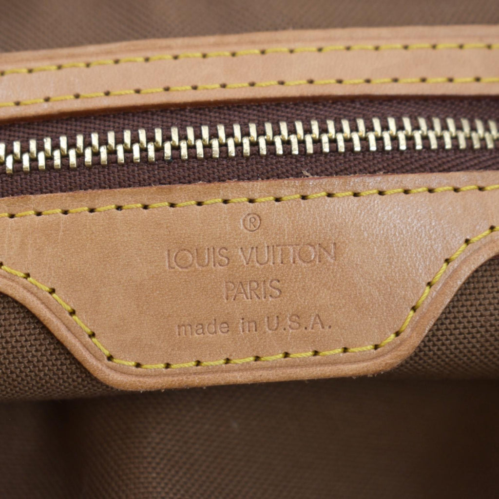 LOUIS VUITTON Cabas Piano Monogram Canvas Shoulder Bag Brown