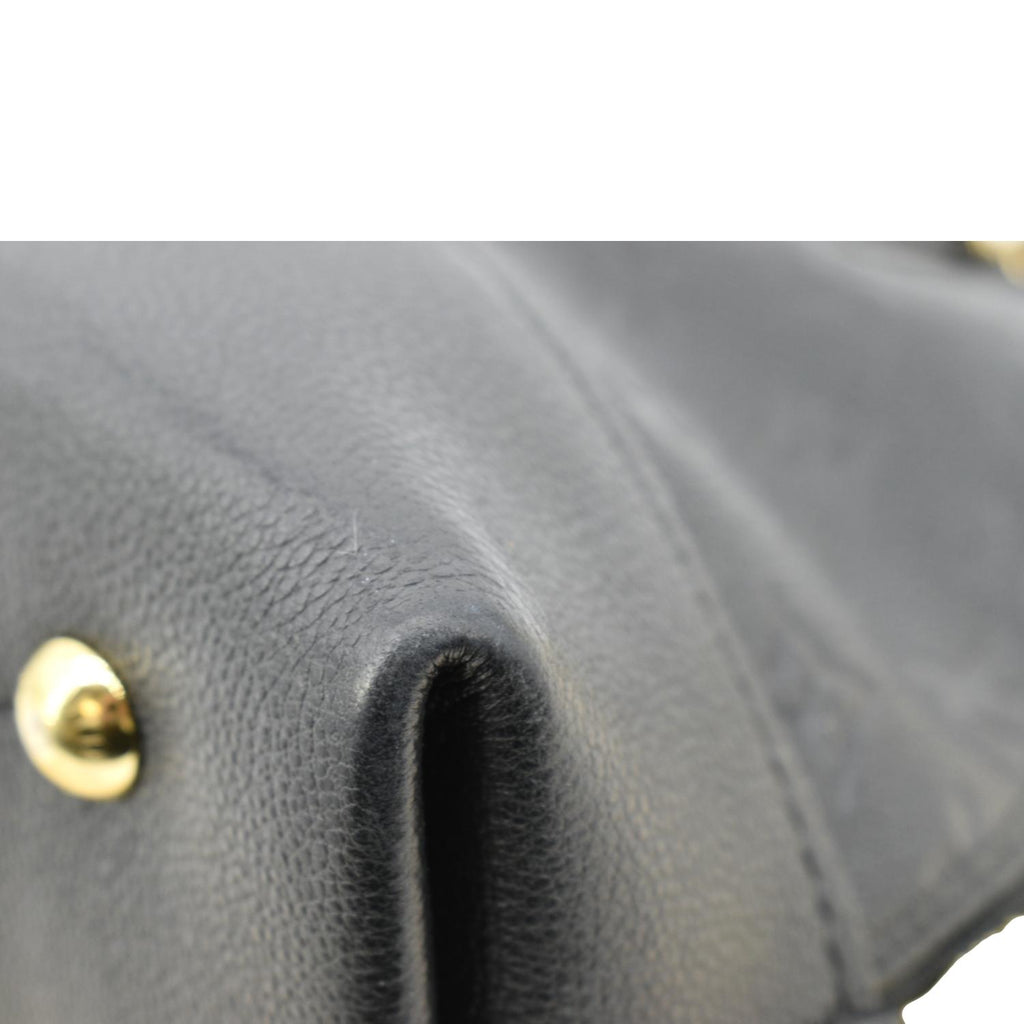 LOUIS VUITTON Neo Alma PM Monogram Empreinte Shoulder Bag Black