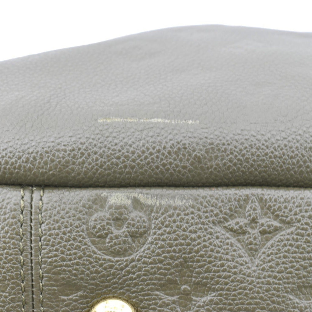 LOUIS VUITTON Artsy MM Monogram Empreinte Leather Shoulder Bag Khaki Green