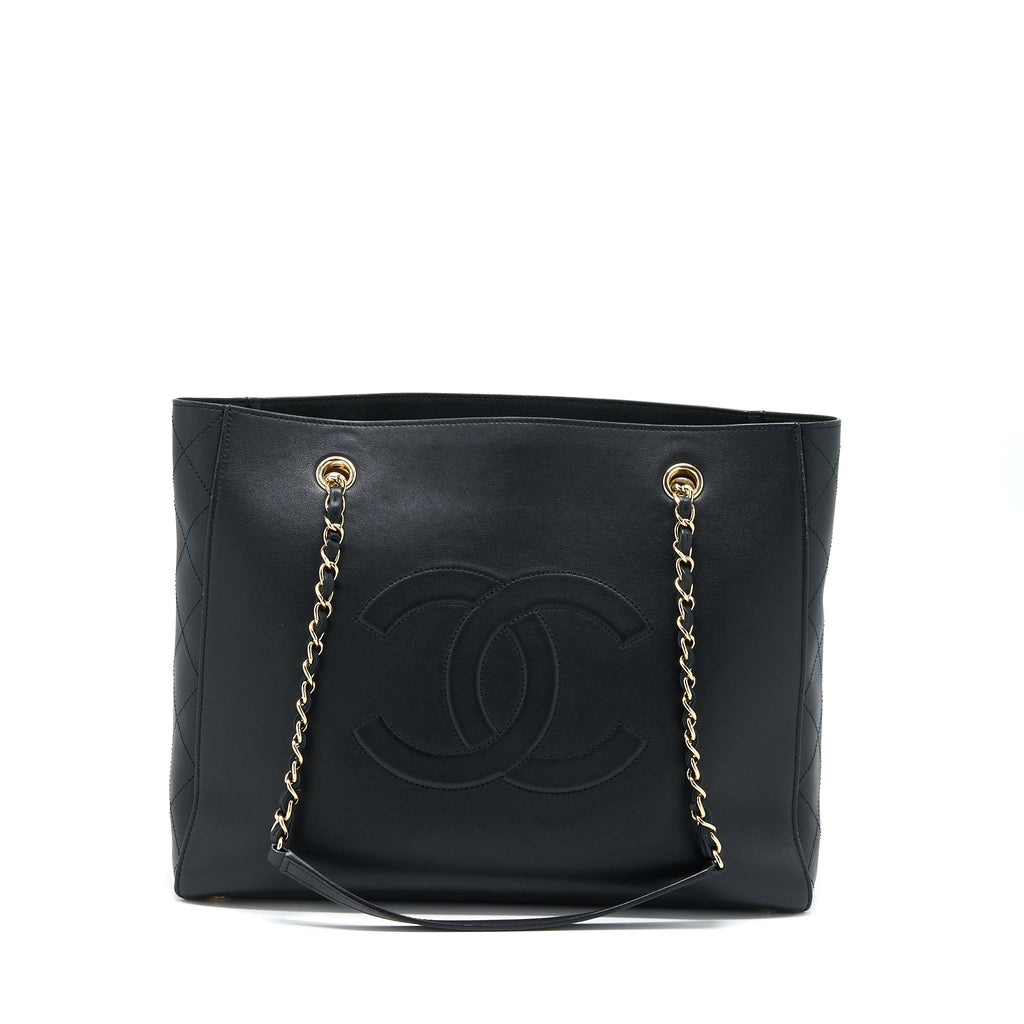 Chanel Tote Bag Lambskin Black L