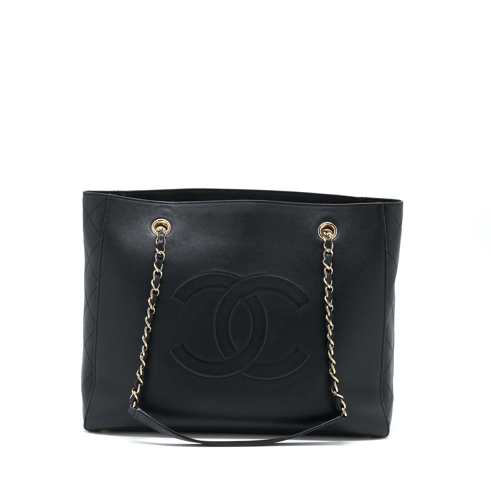 Chanel Tote Bag Lambskin Black L