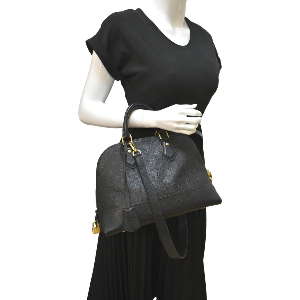 LOUIS VUITTON Neo Alma PM Monogram Empreinte Shoulder Bag Black