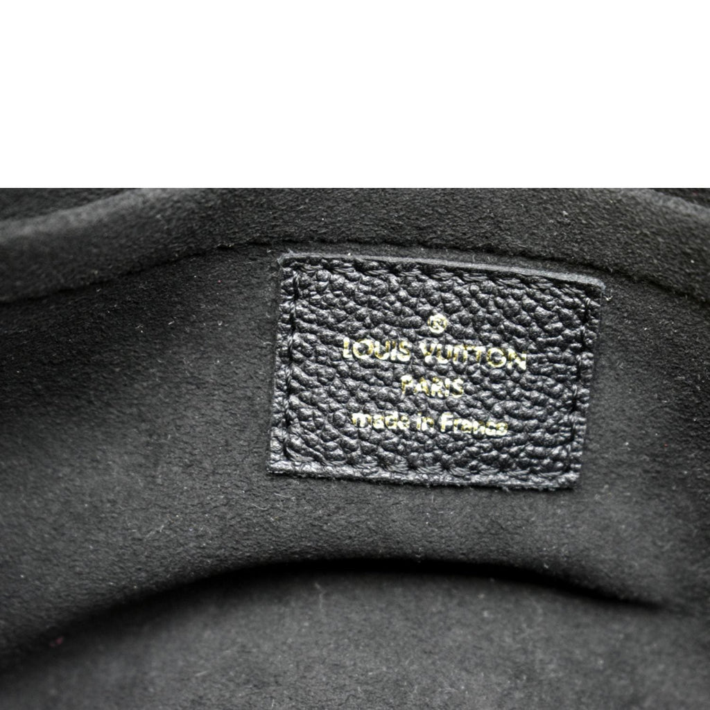 LOUIS VUITTON Vavin BB Monogram Empreinte Leather Shoulder Bag Black