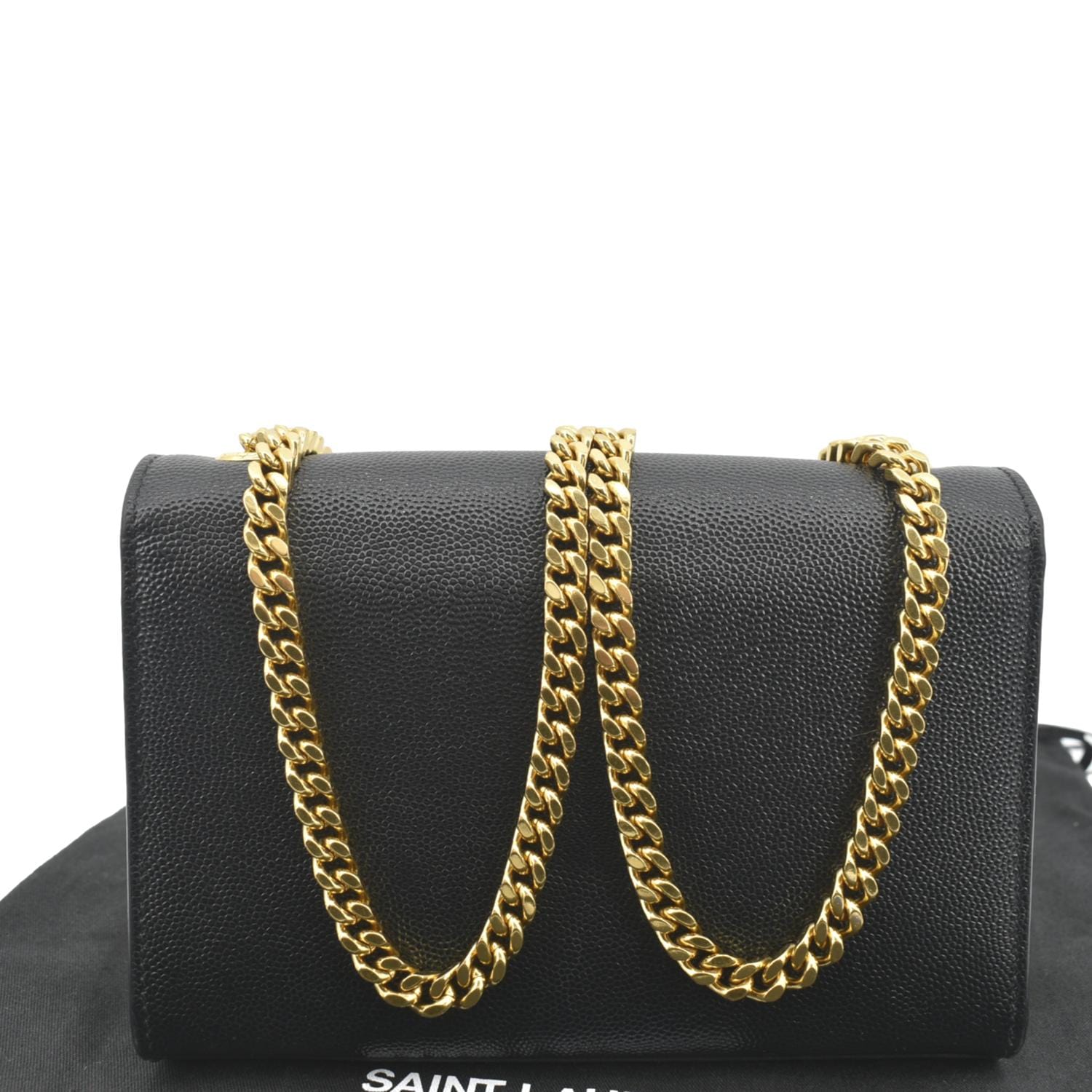 YVES SAINT LAURENT Kate Leather Shoulder Bag Black