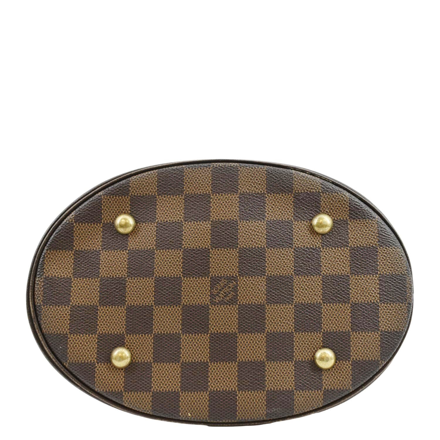 LOUIS VUITTON Marais Bucket Damier Ebene Shoulder Bag Brown