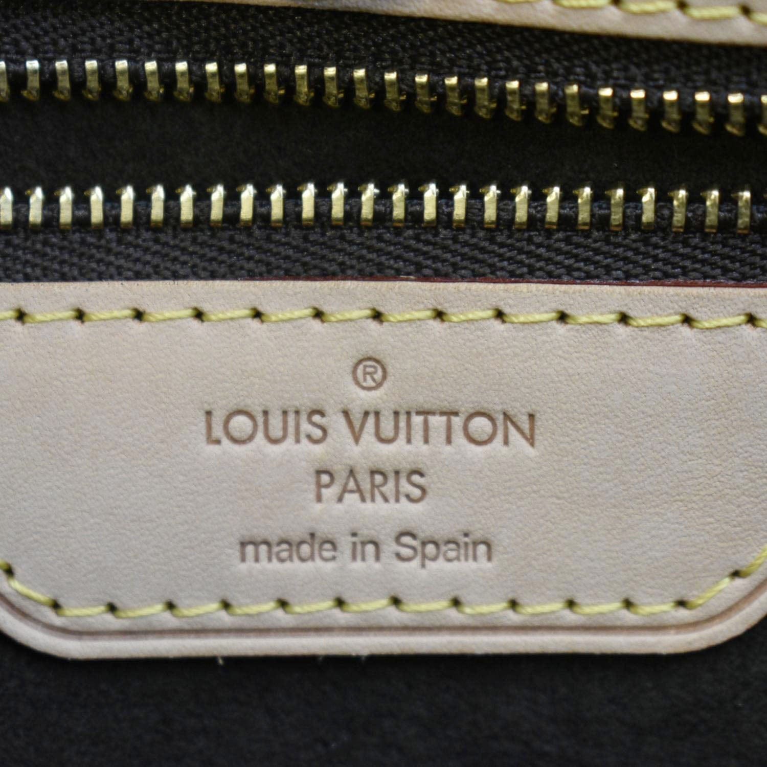 LOUIS VUITTON Wilshire GM Monogram Canvas Tote Shoulder Bag Brown