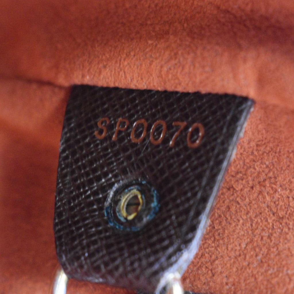 LOUIS VUITTON Marais Bucket Damier Ebene Shoulder Bag Brown