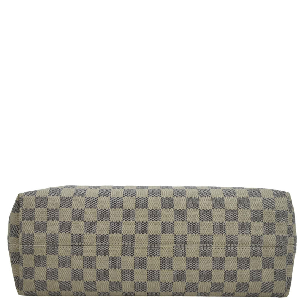 LOUIS VUITTON Graceful MM Damier Azur Hobo Shoulder Bag White
