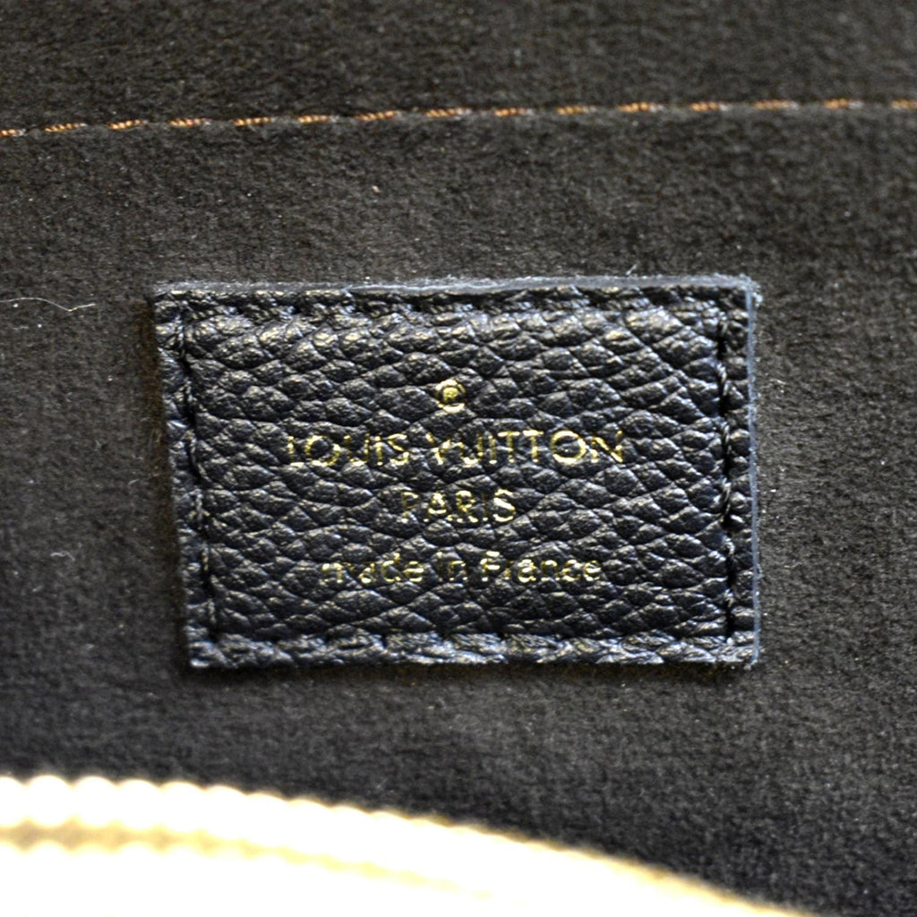 LOUIS VUITTON Trocadero Monogram Empreinte Leather Shoulder Bag Black