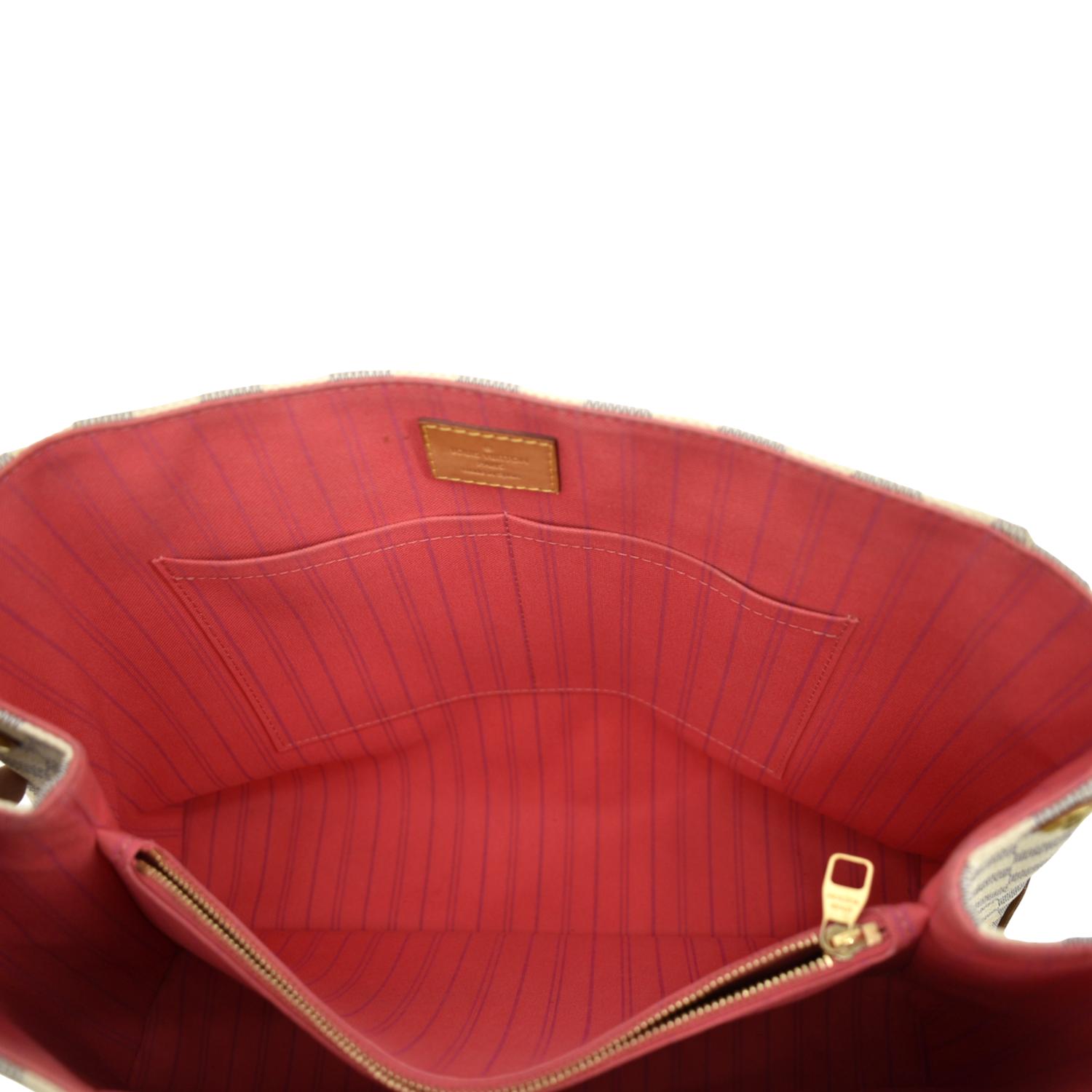 LOUIS VUITTON Calvi Damier Azur Shoulder Bag White