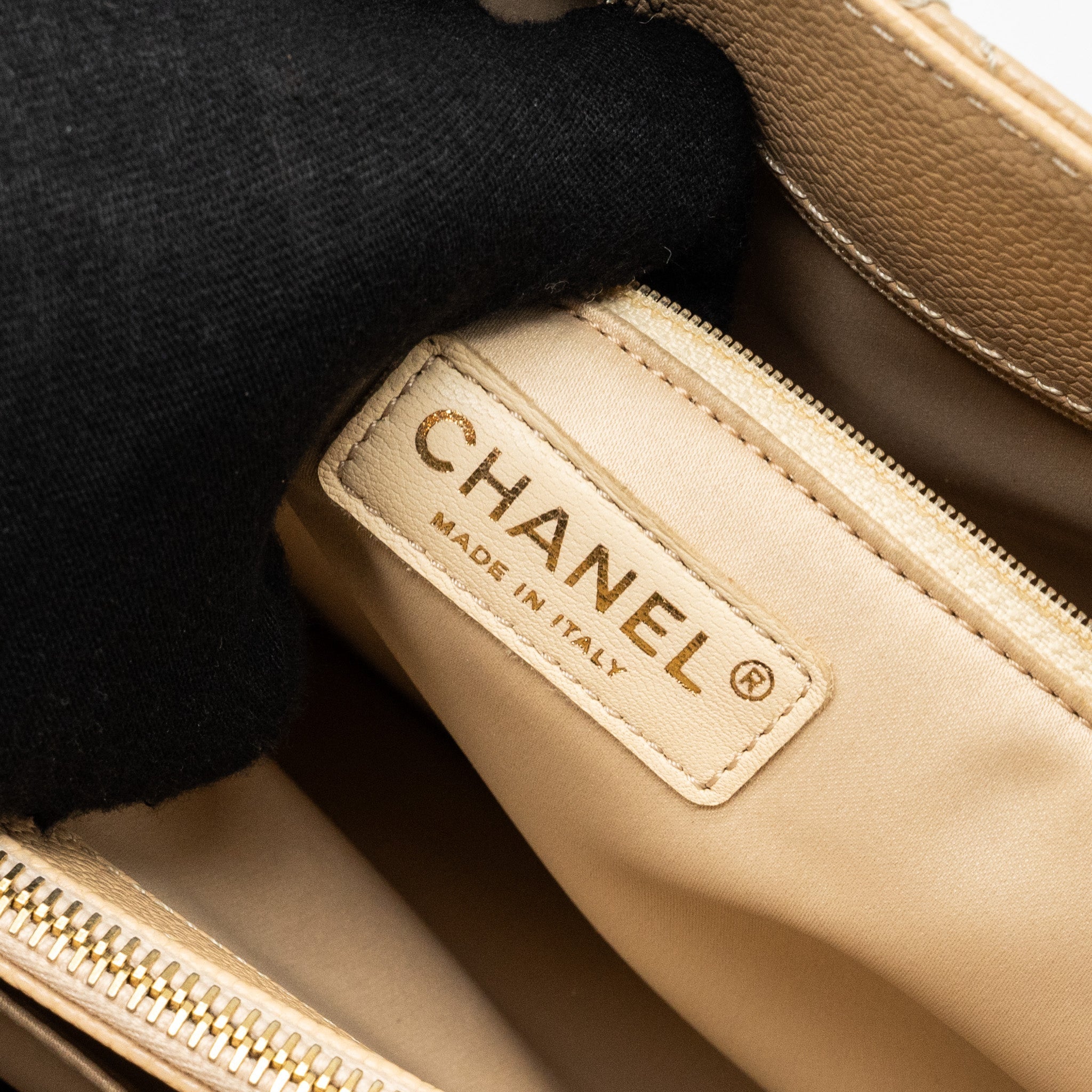 Chanel Grand Shopping Tote Caviar Beige