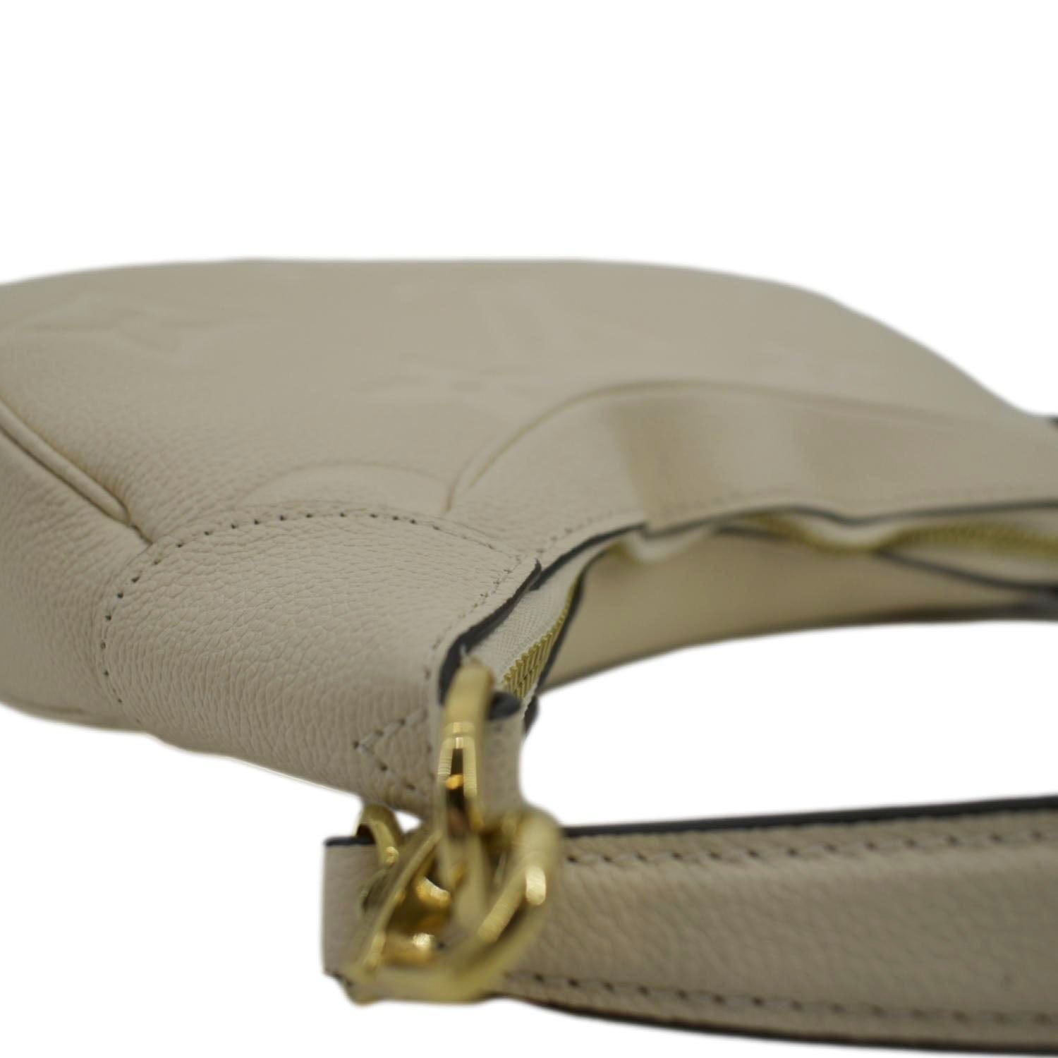 LOUIS VUITTON Bagatelle Monogram Empreinte Shoulder Bag Creme