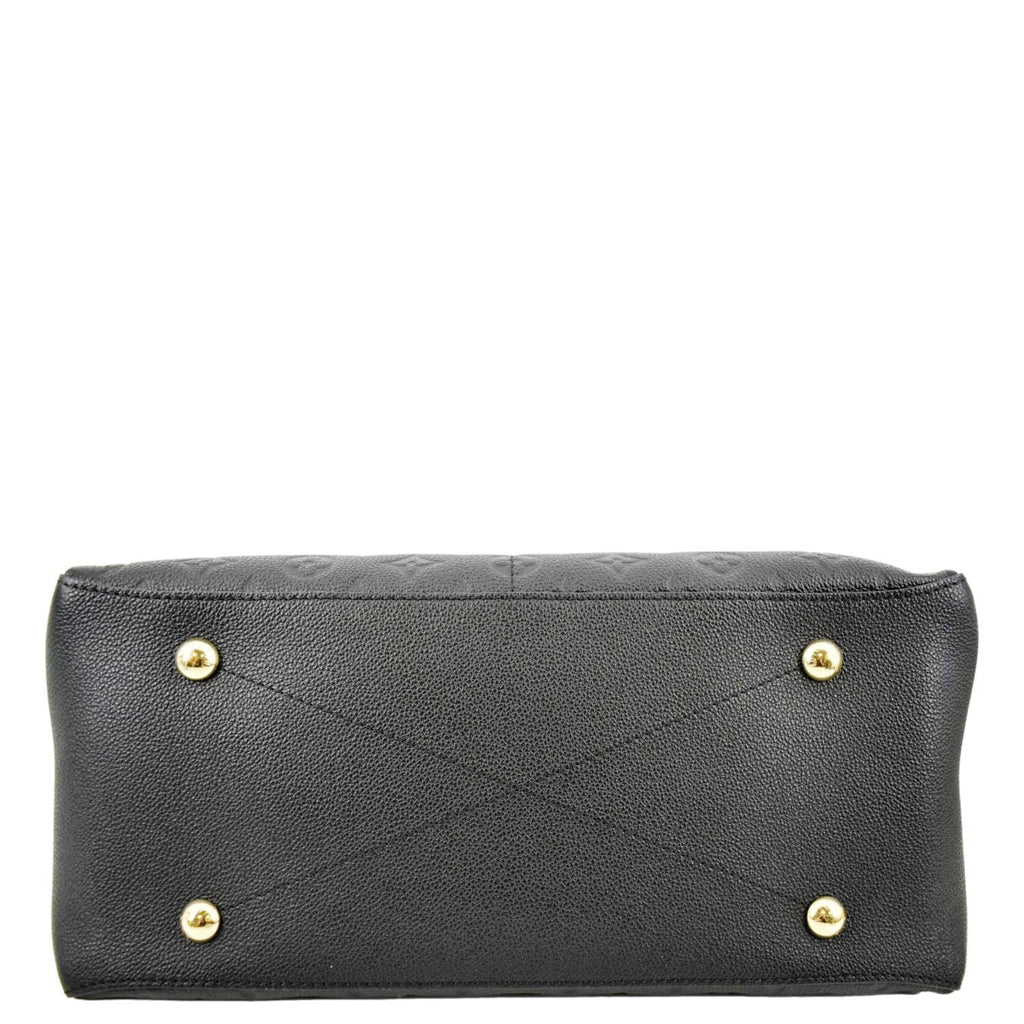 LOUIS VUITTON Maida Monogram Empreinte Leather Hobo Shoulder Bag Black