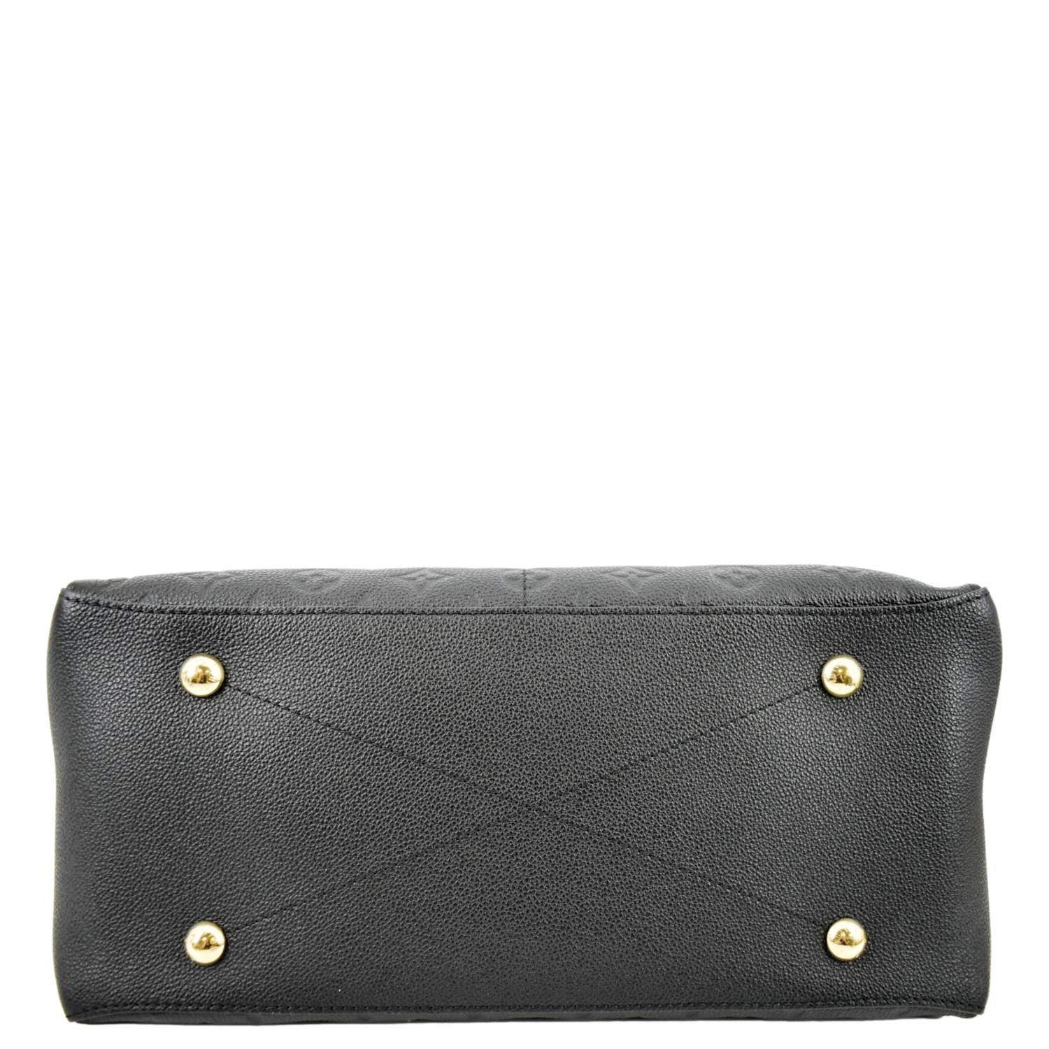 LOUIS VUITTON Maida Monogram Empreinte Leather Hobo Shoulder Bag Black