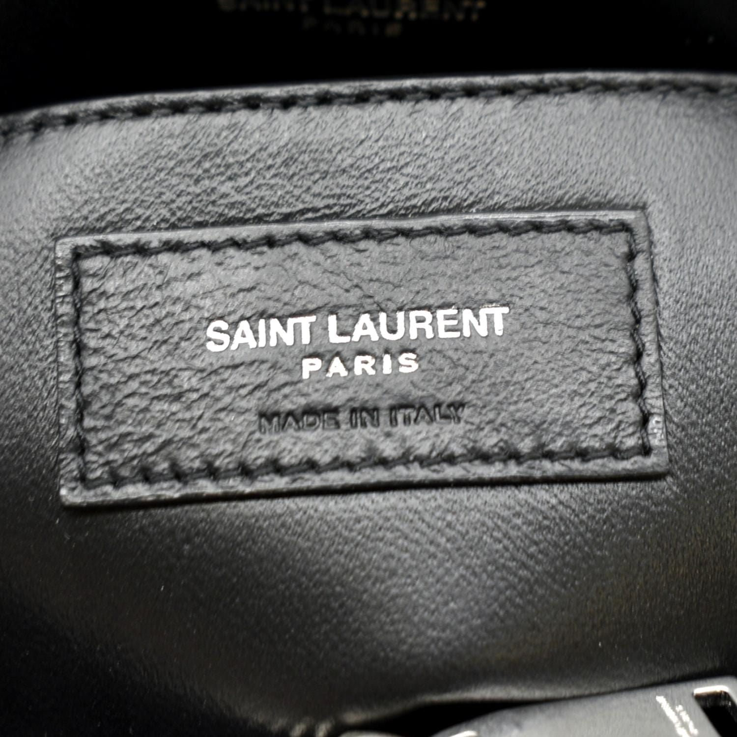 YVES SAINT LAURENT Loulou Small Matelasse Leather Chain Shoulder Bag Black