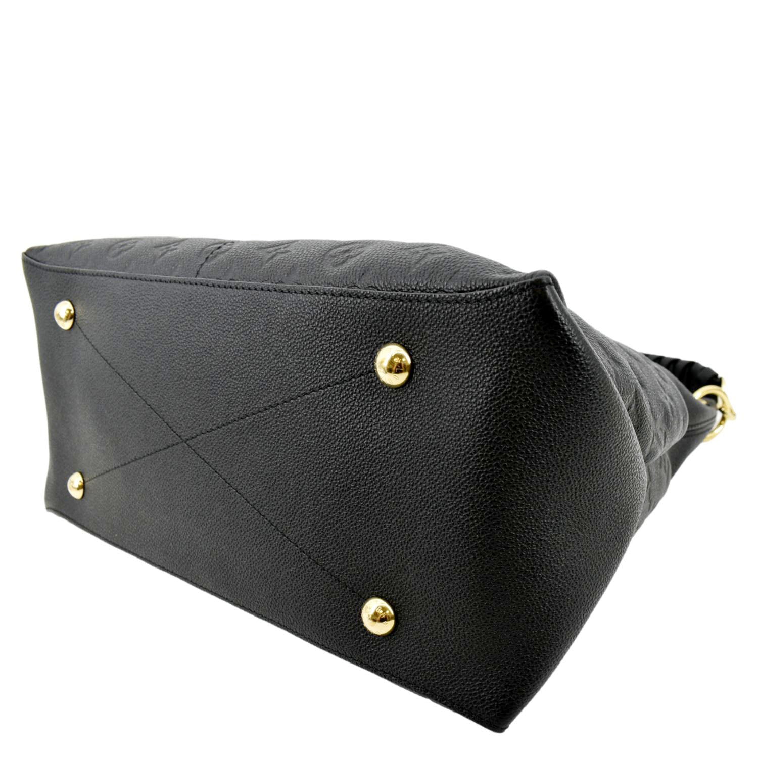 LOUIS VUITTON Maida Monogram Empreinte Leather Hobo Shoulder Bag Black
