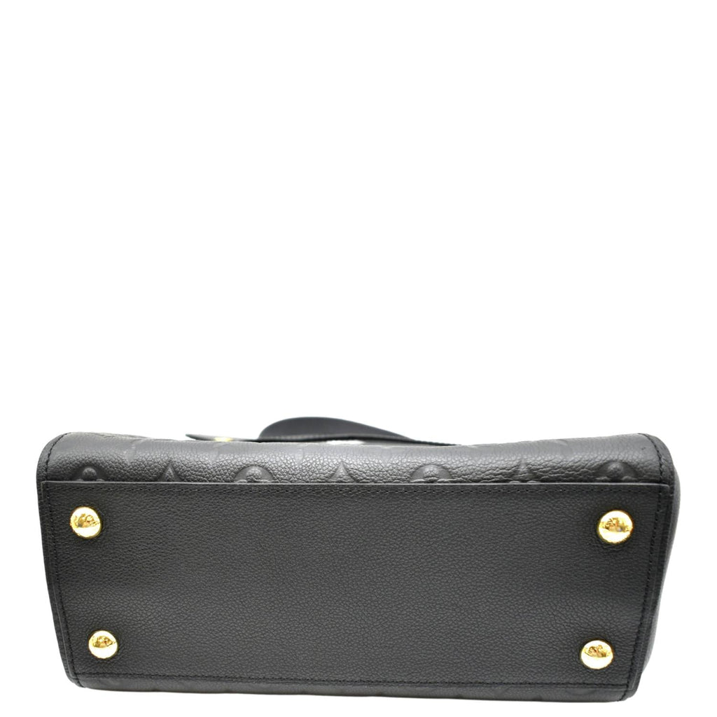 LOUIS VUITTON Trocadero Monogram Empreinte Leather Shoulder Bag Black