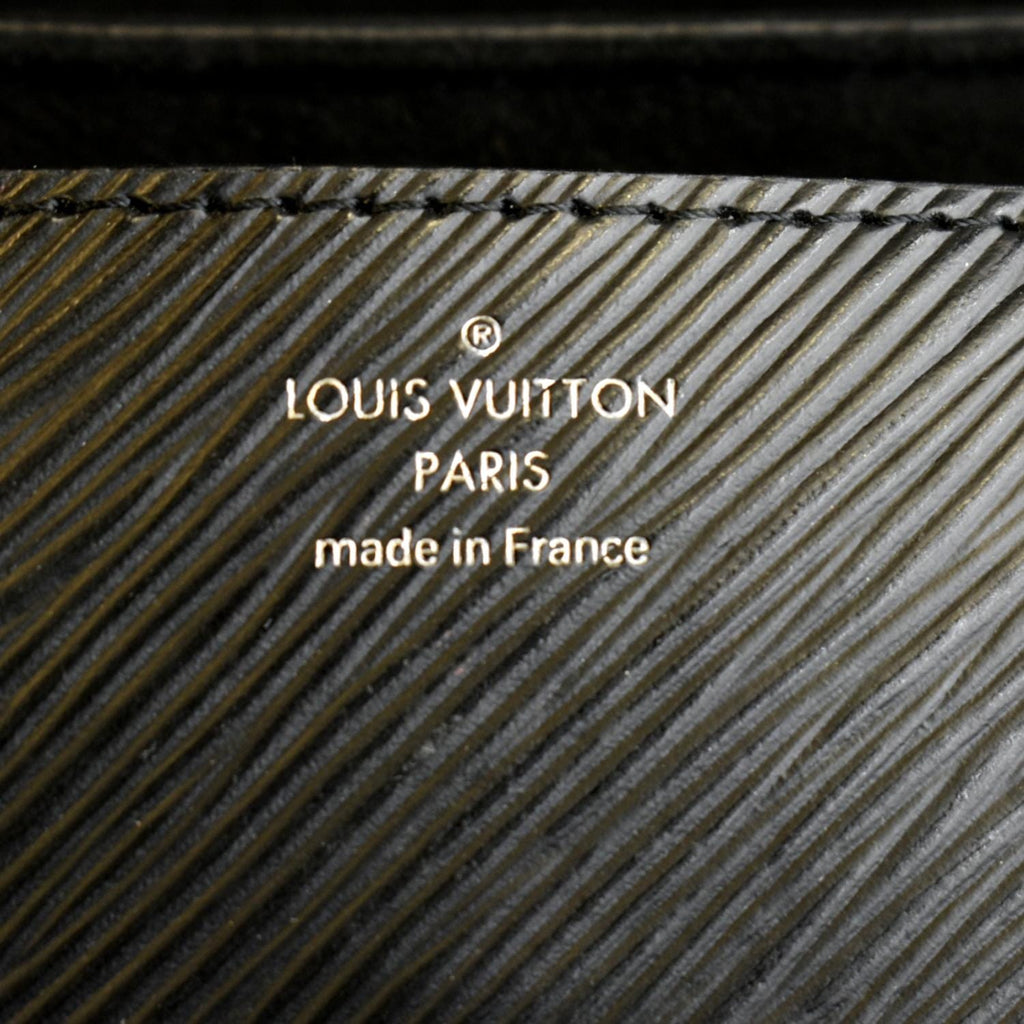 LOUIS VUITTON LV Twist MM Epi Leather Shoulder Bag Black