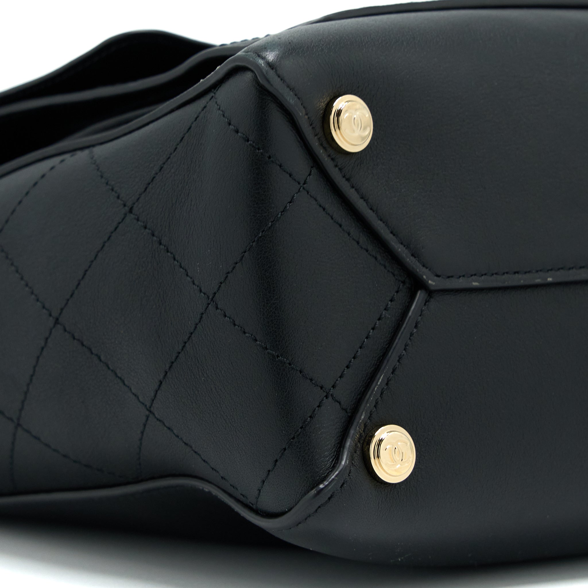 Chanel Tote Bag Lambskin Black L