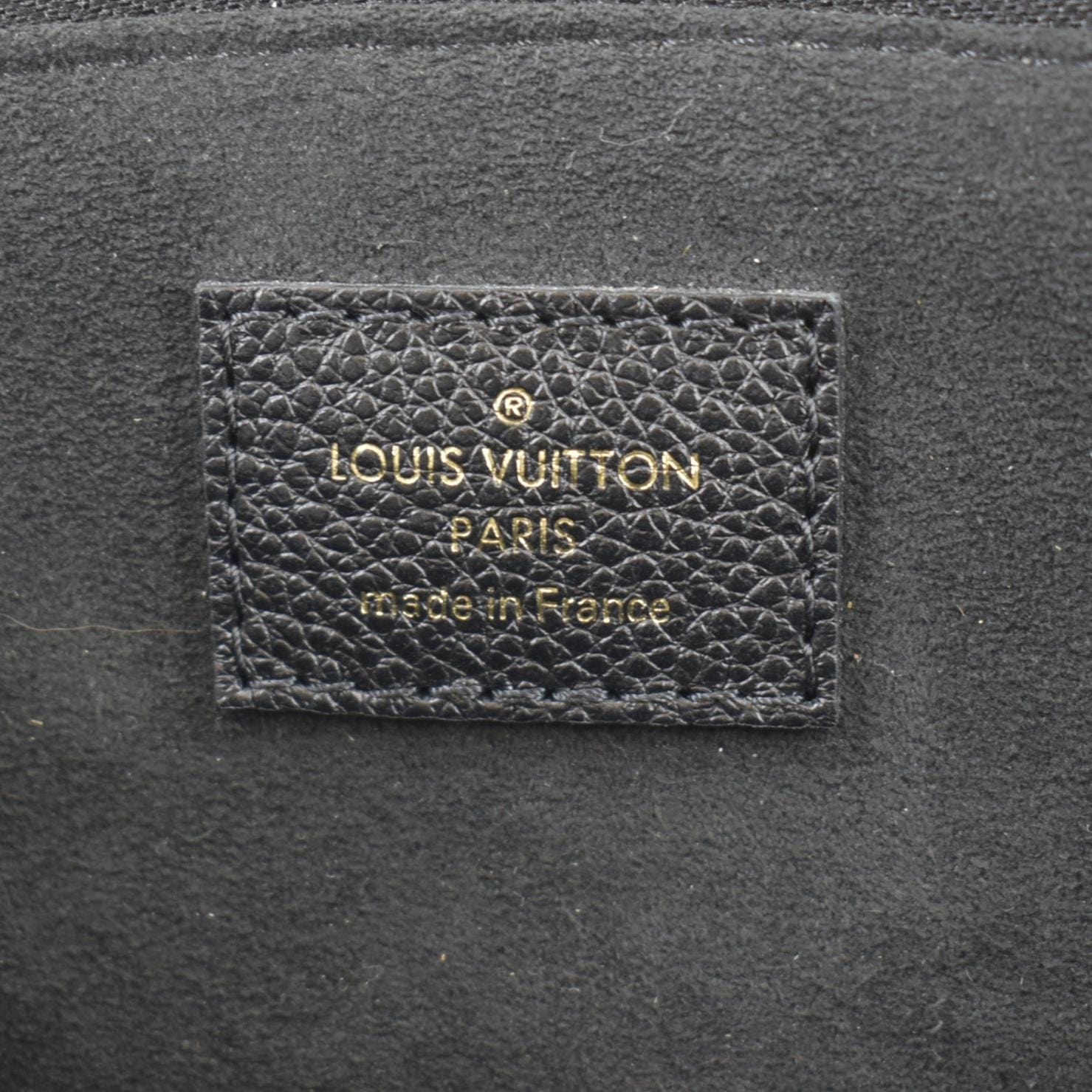 LOUIS VUITTON Petit Palais Embossed Leather Shoulder Bag Bicolor