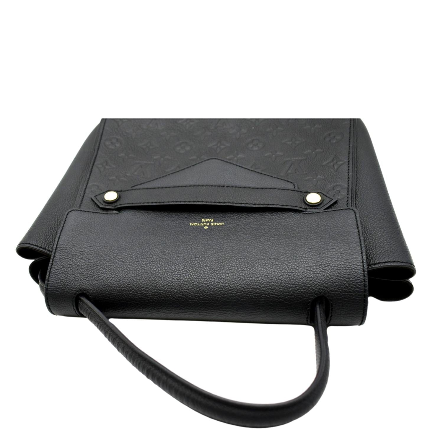 LOUIS VUITTON Trocadero Monogram Empreinte Leather Shoulder Bag Black