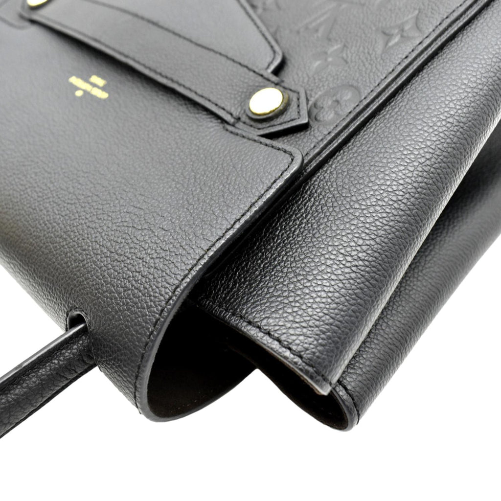 LOUIS VUITTON Trocadero Monogram Empreinte Leather Shoulder Bag Black