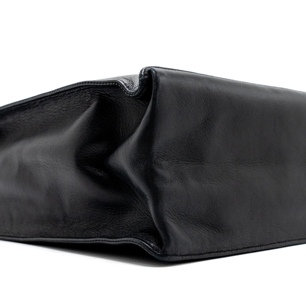 Chanel Vintage Tote Bag Calfskin Black