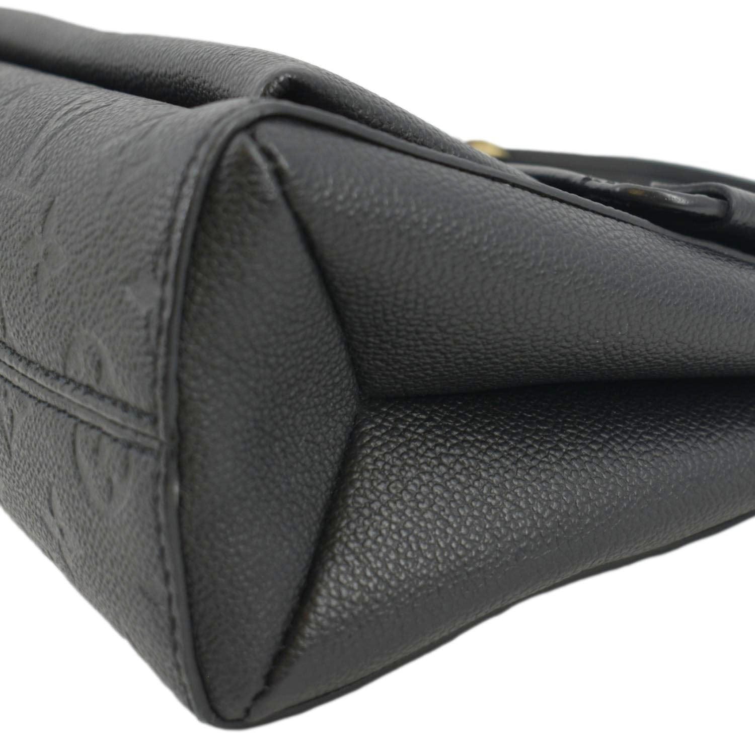 LOUIS VUITTON Vavin MM Monogram Empreinte Leather Shoulder Bag Black