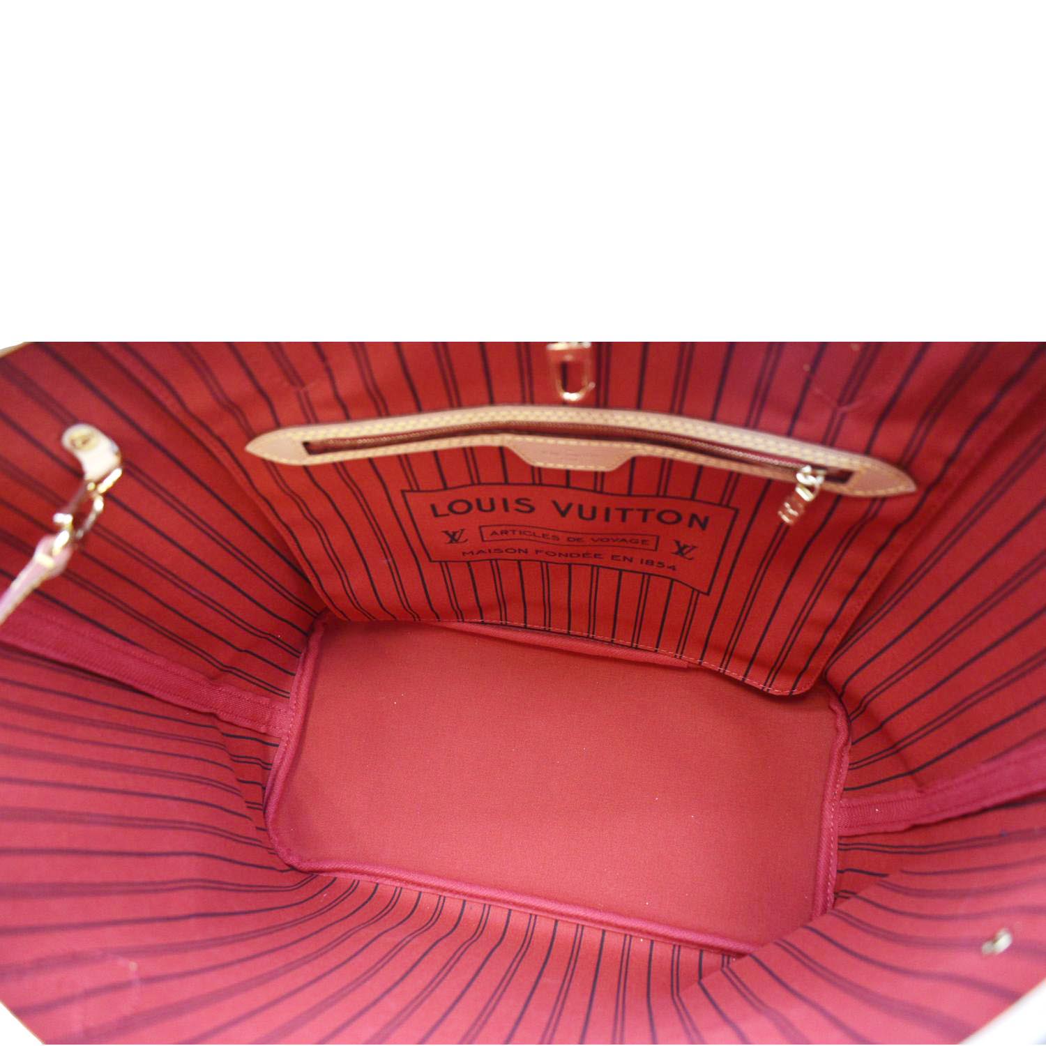 LOUIS VUITTON Neverfull MM Monogram Canvas Tote Bag Brown