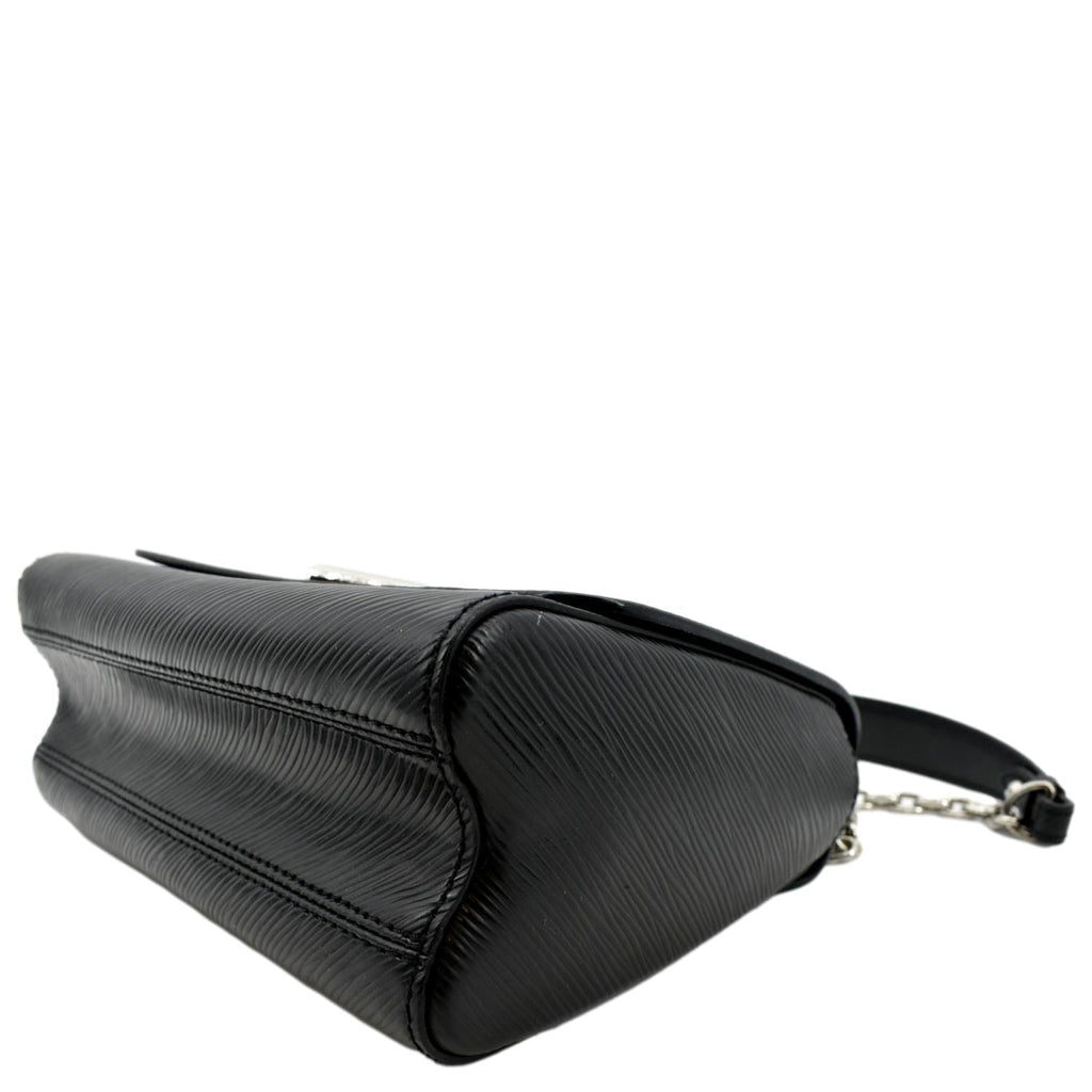 LOUIS VUITTON LV Twist MM Epi Leather Shoulder Bag Black