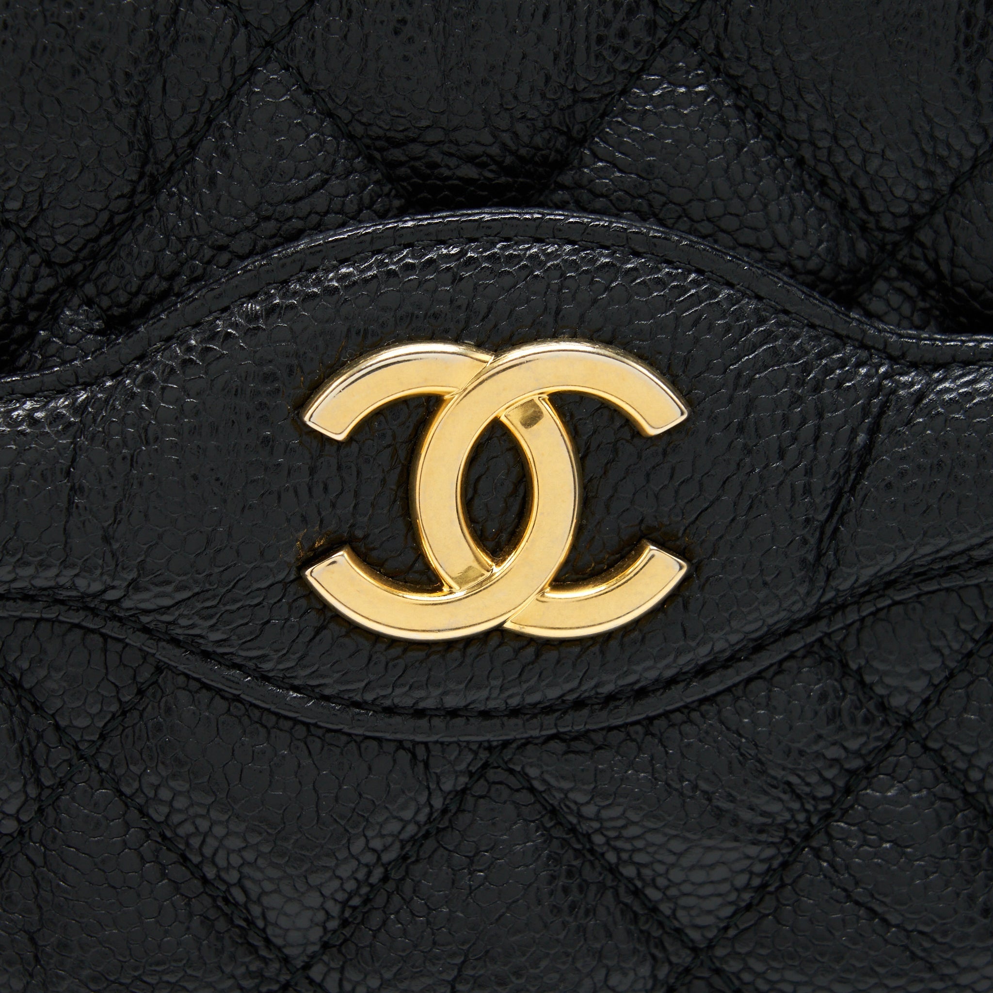 Chanel Shopping Tote Bag Caviar Black