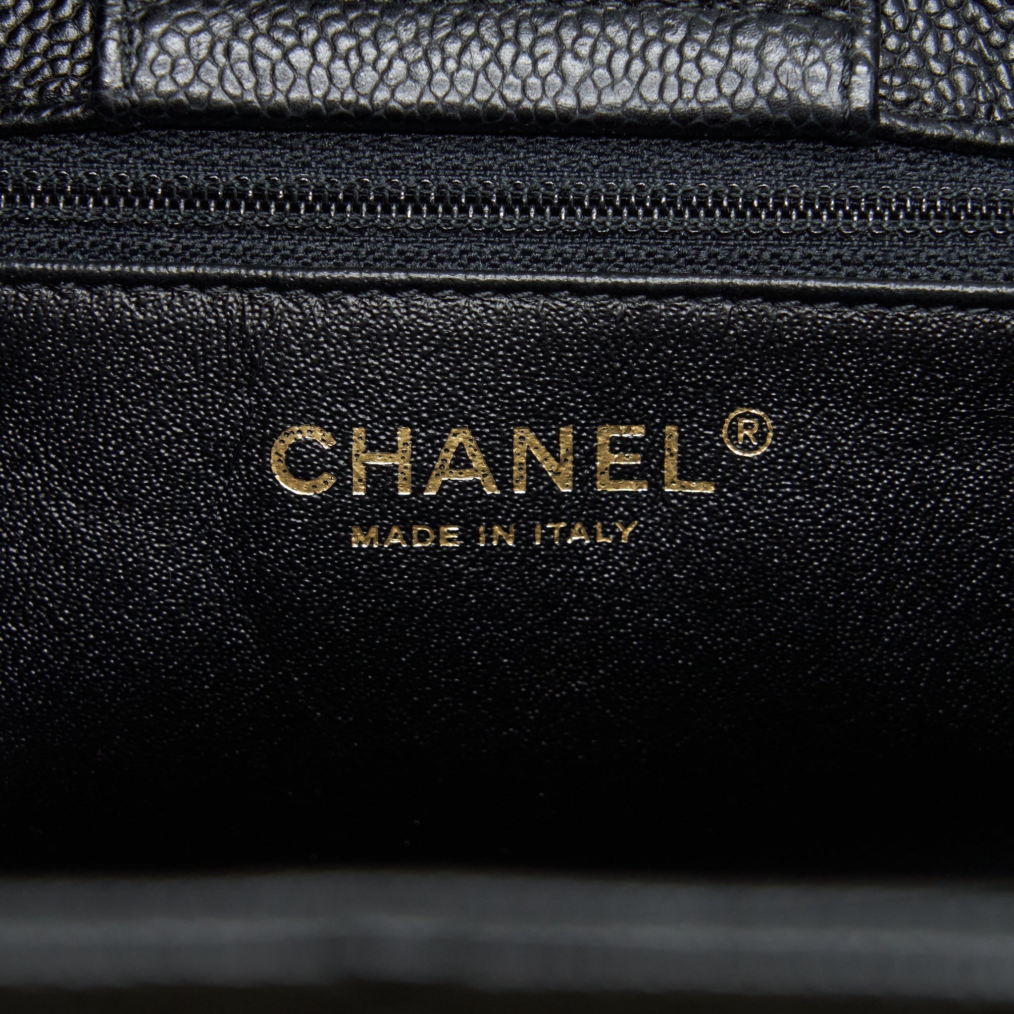 Chanel Shopping Tote Bag Caviar Black