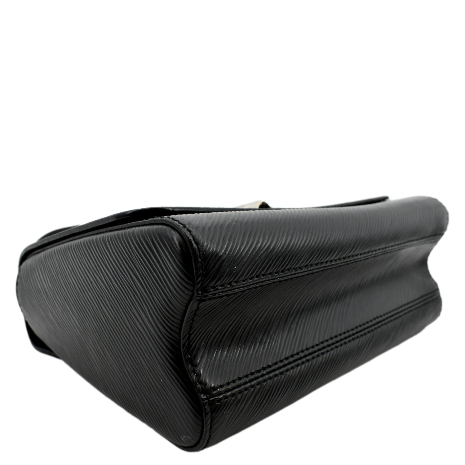 LOUIS VUITTON LV Twist MM Epi Leather Shoulder Bag Black