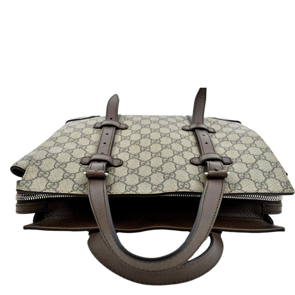 GUCCI Small GG Supreme Canvas Tote Bag Beige 643814