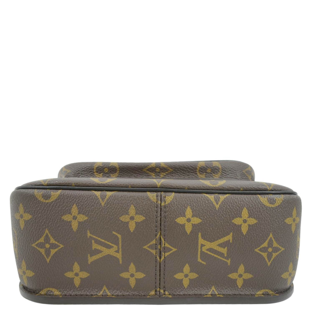 LOUIS VUITTON Passy NM Monogram Canvas Shoulder Bag Brown