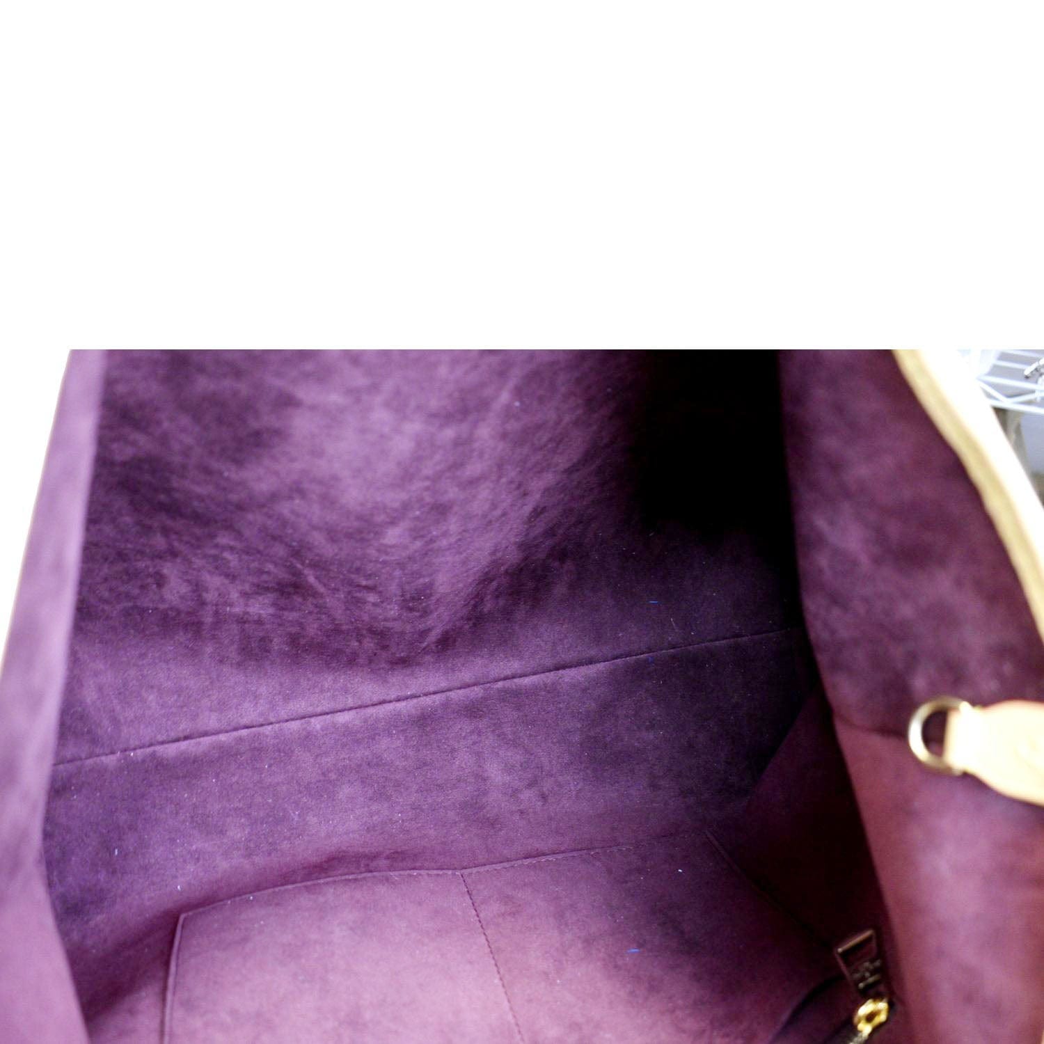 LOUIS VUITTON Carryall MM Monogram Canvas Shoulder Bag Brown