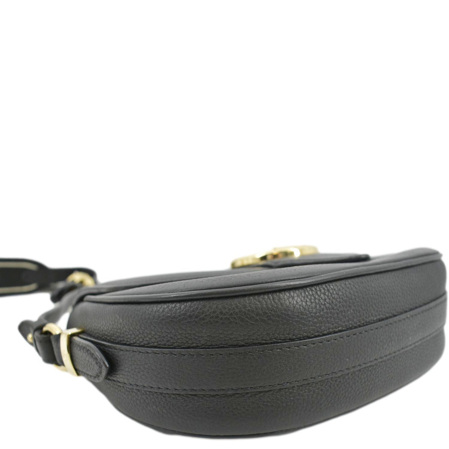 LOUIS VUITTON LV Pont 9 Soft MM Calfskin Leather Shoulder Bag Noir