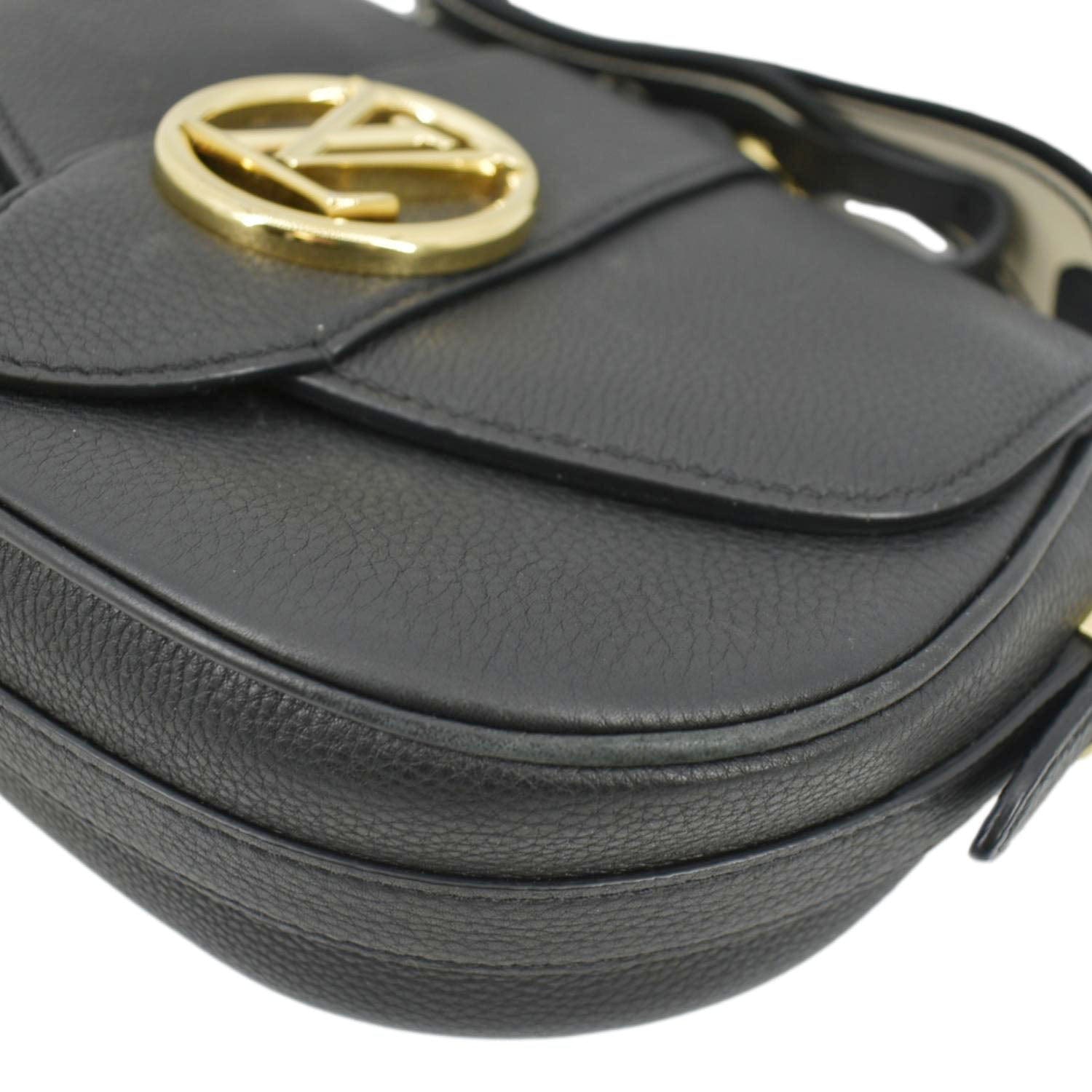 LOUIS VUITTON LV Pont 9 Soft MM Calfskin Leather Shoulder Bag Noir
