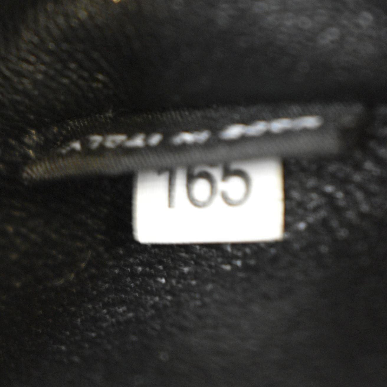 PRADA Arque Leather Shoulder Bag Black