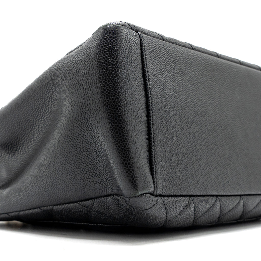 Chanel grand shopping tote bag caviar Black