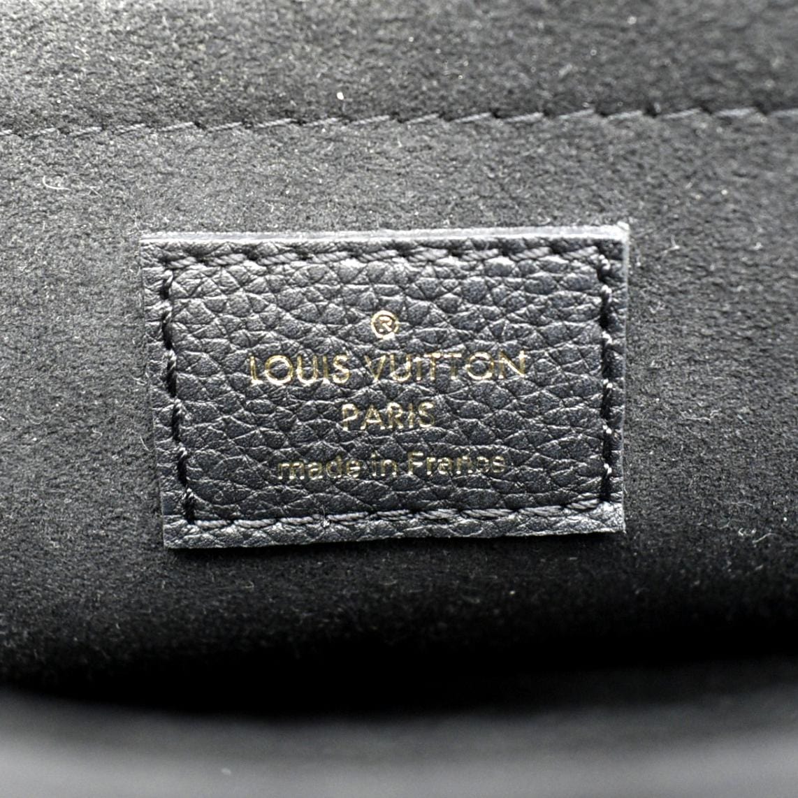 LOUIS VUITTON Lockme Tender Grained Calfskin Leather Shoulder Bag Black